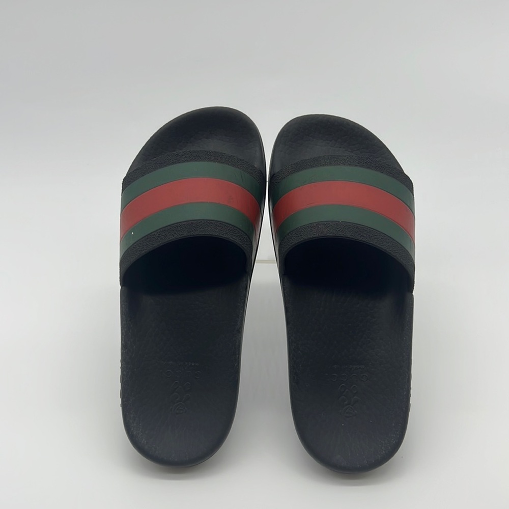 Gucci Kids Slides - Black, Green, Red